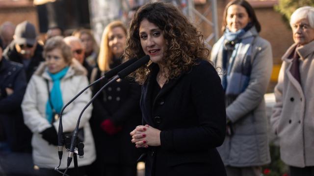 La concejala en el Ayuntamiento de Madrid, Enma López, este lunes.