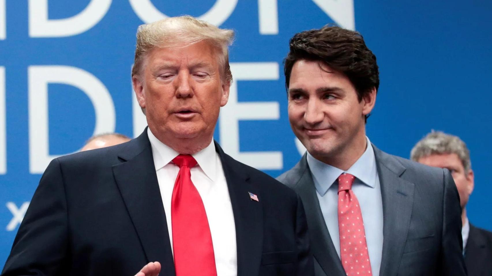 El presidente electo de EE.UU., Donald J. Trump, y el primer ministro de Canadá, Justin Trudeau, en una fotografía de archivo.