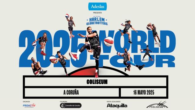 A Coruña será una de las paradas del espectáculo de los Harlem Globertrotters en 2025