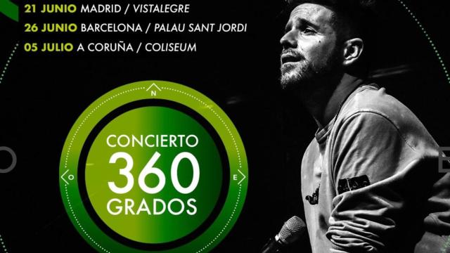 Pablo López trae su concierto 360 grados al Coliseum de A Coruña el 5 de julio