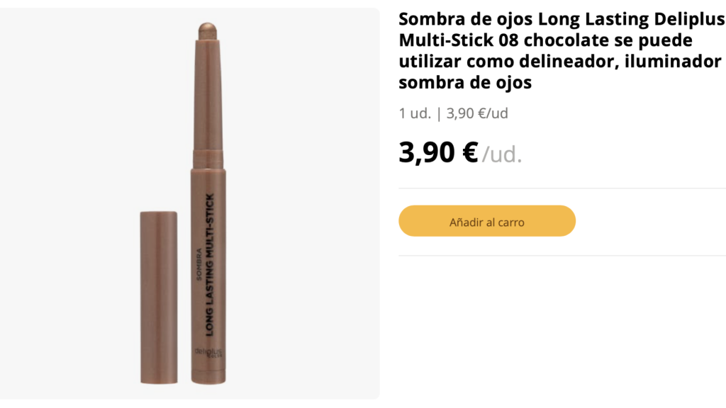 Sombra de ojos Long Lasting Deliplus.