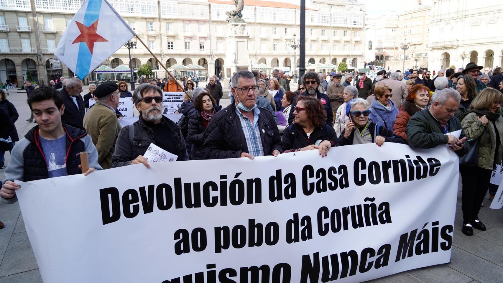 Archivo - Marcha por la devolución de la Casa Cornide