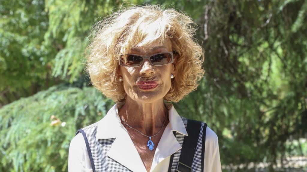 Rosa Valenty, en el funeral de Carlos Ferrando.