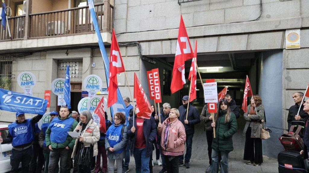 Concentración frente a la sede de Muface en Toledo.