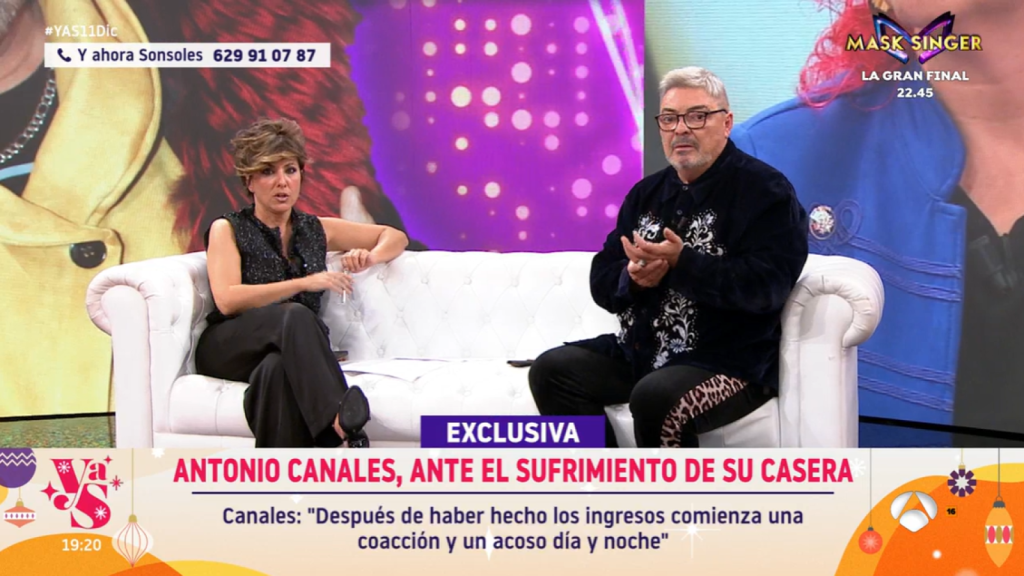 Sonsoles y Canales durante el programa.