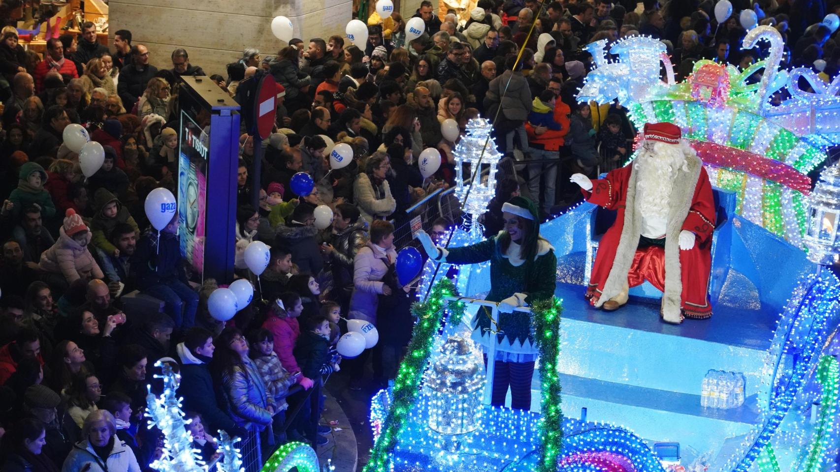 La cabalgaza de Papá Noel en Valladolid