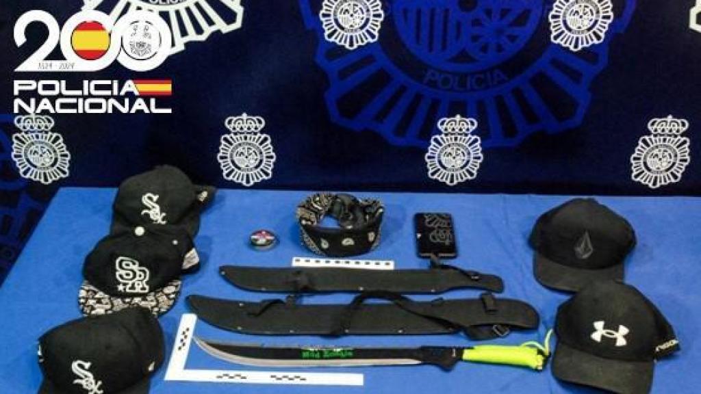 Material intervenido por la Policía Nacional