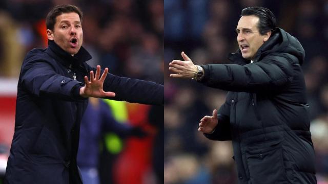 Xabi Alonso y Unai Emery dirigiendo a sus equipos durante un partido de Champions.