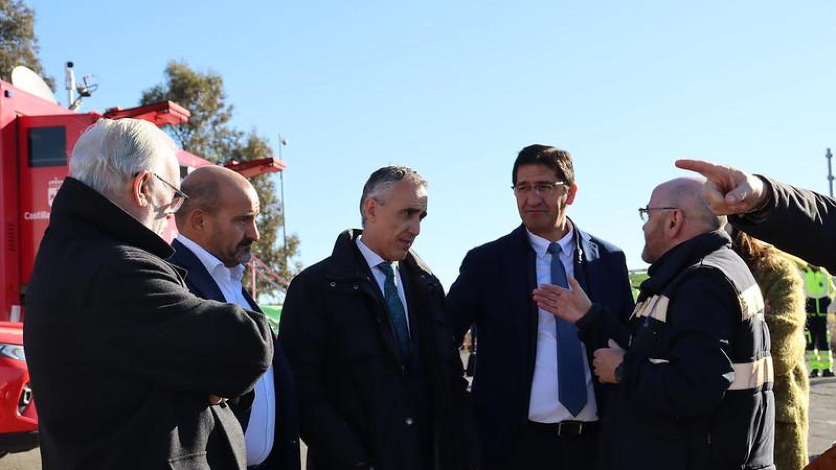 Miguel Ángel Ruiz y José Manuel Caballero este martes en Puertollano.