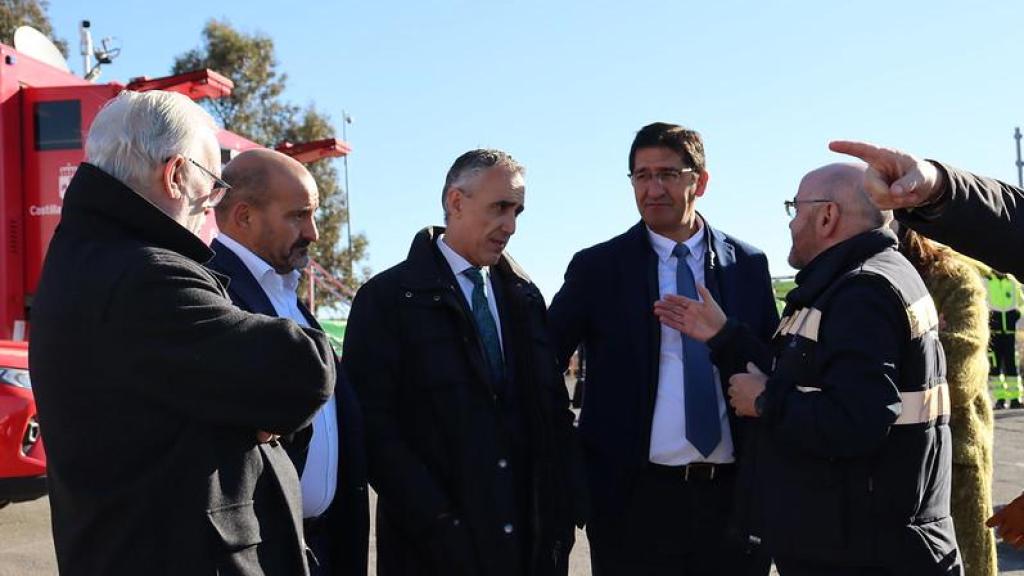 Miguel Ángel Ruiz y José Manuel Caballero este martes en Puertollano.