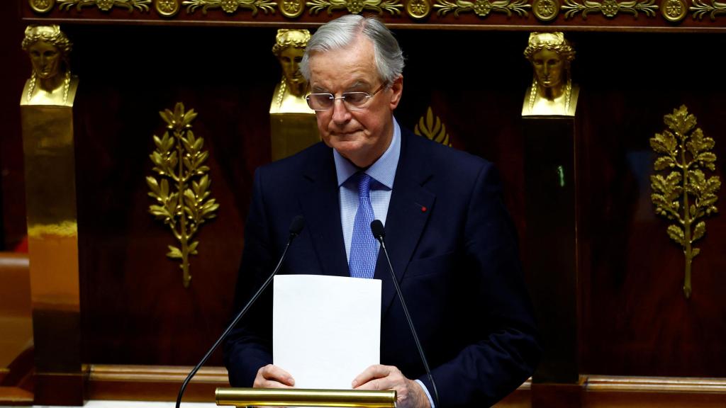 El primer ministro francés en funciones, Michel Barnier.