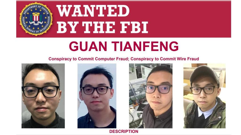 Guan Tianfeng, hacker buscado por EEUU