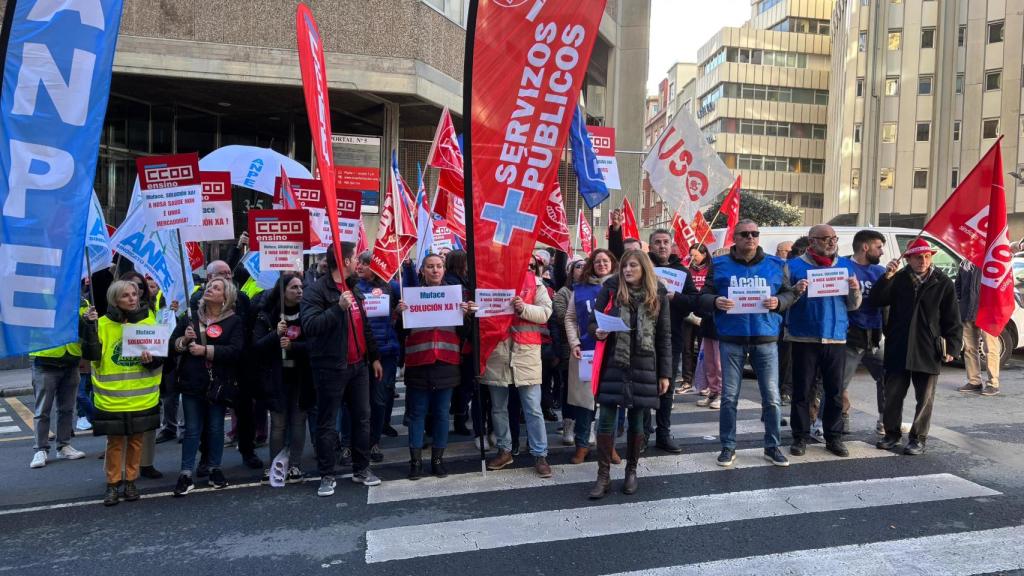 Concentración Muface en A Coruña