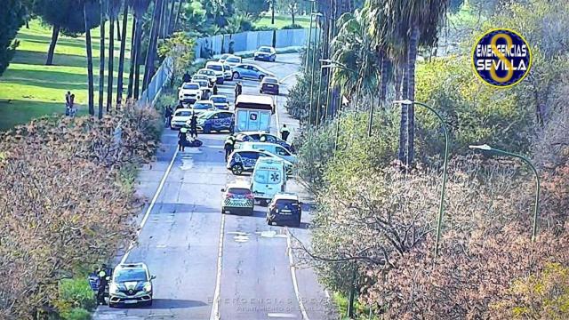 Imagen del choque frontal con un camión en Su Eminencia