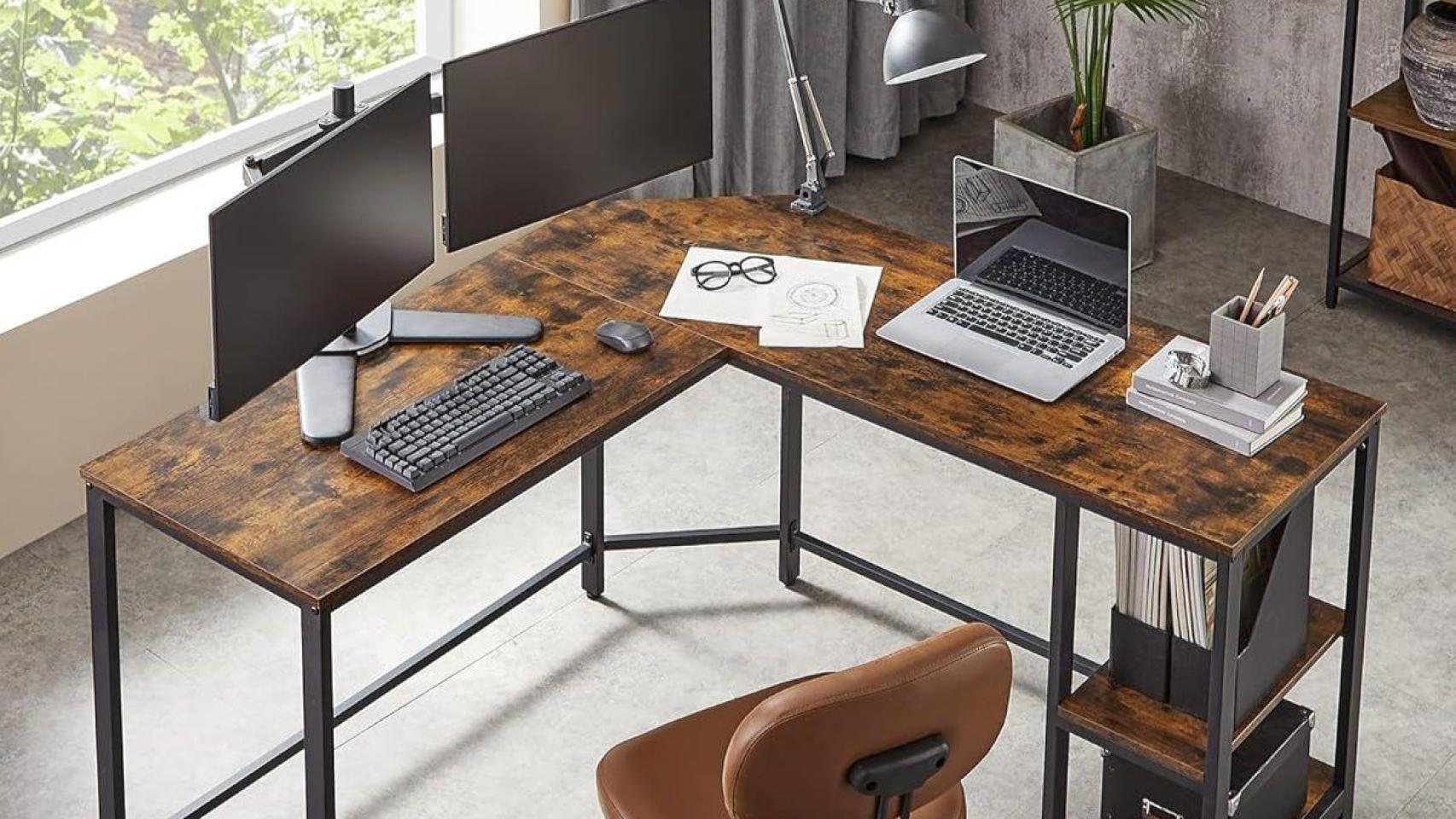 Empieza 2025 con una mejor organización: este escritorio en forma de L es la mejor opción y está baratísimo en Amazon