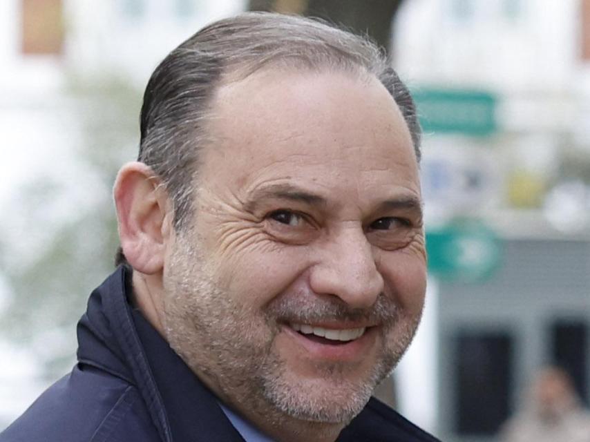 José Luis Ábalos a su llegada al Tribunal Supremo este jueves para declarar en el caso Koldo.
