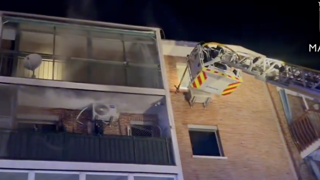 Un incendio en Carabanchel.