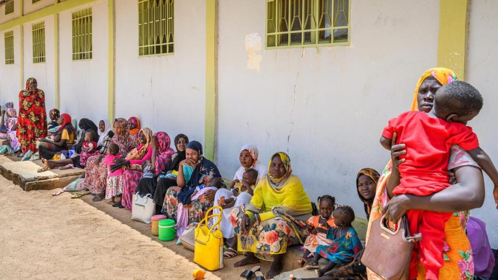 Centro de nutrición en Chad que atiende a refugiados de Sudan.