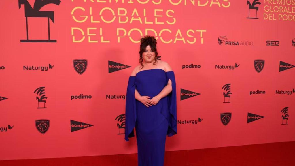 Lalachus,  en la última gala de los Premios Ondas Globales de Podcast, donde estaba nominada.