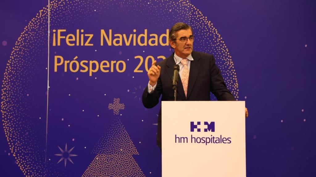 El Dr. Juan Abarca Cidón, presidente de HM Hospitales, en su intervención en Málaga.