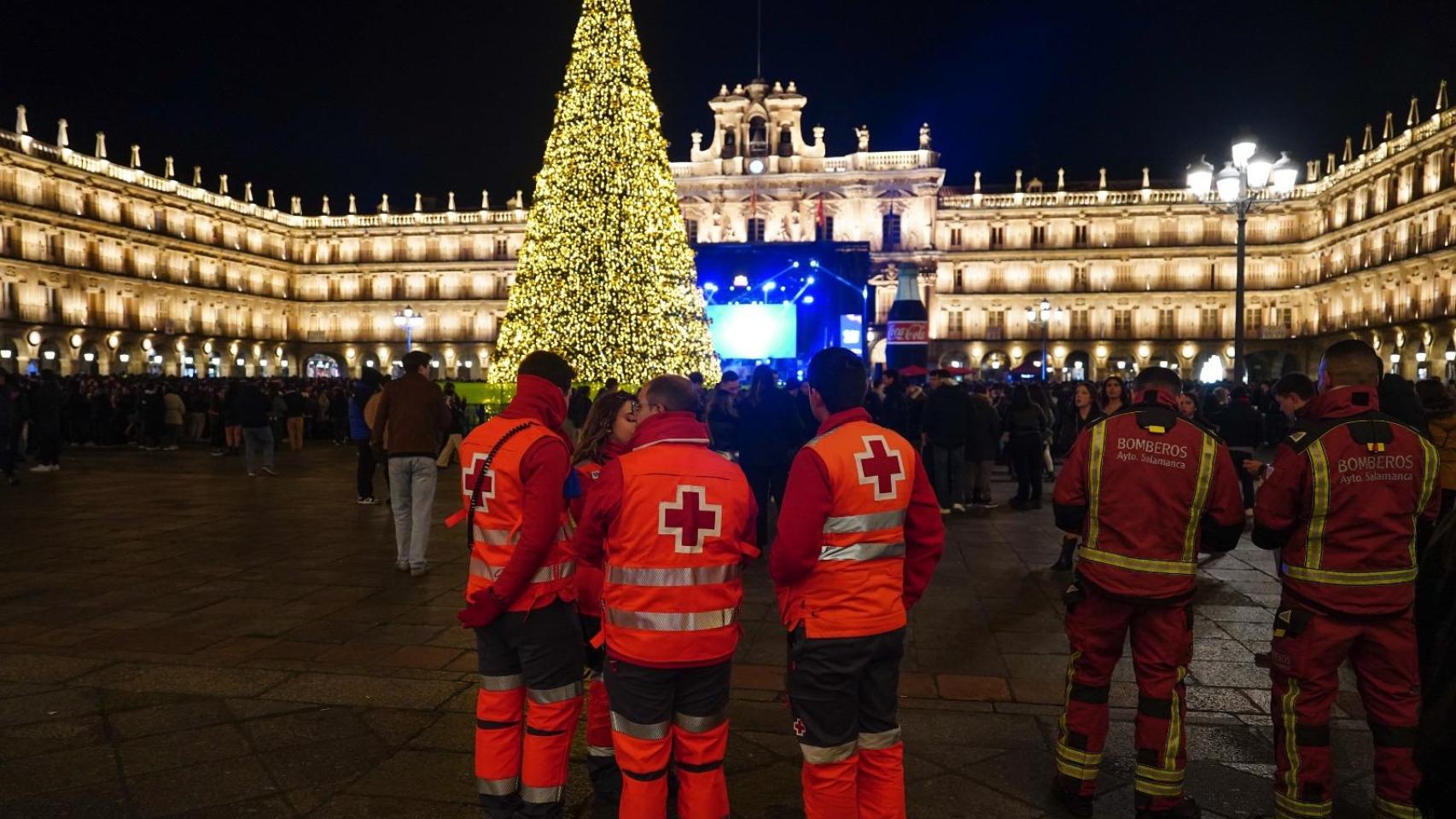 Dispositivo de Cruz Roja en el Fin de Año Universitario de Salamanca