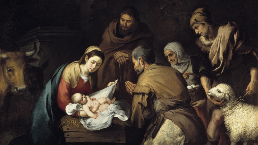 ‘Adoración de los pastores’ (hacia 1650), de Bartolomé Esteban Murillo. Museo del Prado.