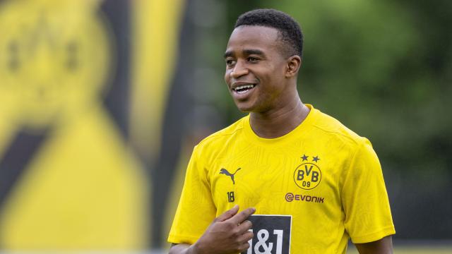 Youssoufa Moukoko, durante la pasada pretemporada con el Borussia Dortmund