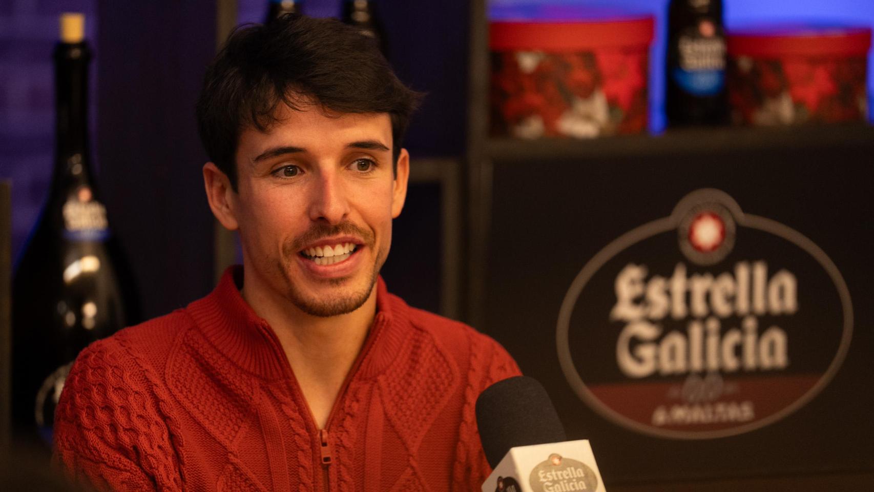 Álex Márquez, durante la mesa redonda organizada por Estrella Galicia 0,0 en Madrid.