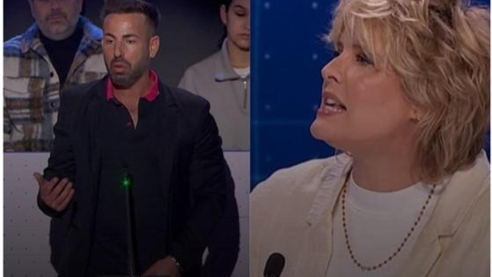 José Manuel Moreno y Tania Llasera en el programa 59 segundos.