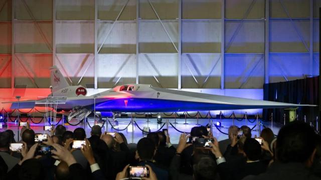 El avión supersónico X-59 de la NASA.