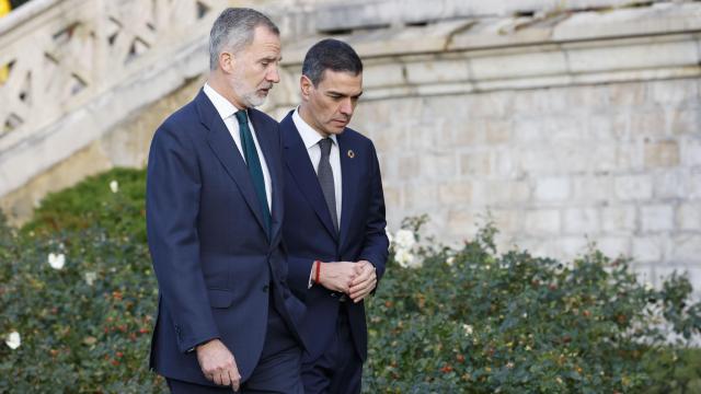 El rey Felipe VI y el presidente del Gobierno, Pedro Sánchez.