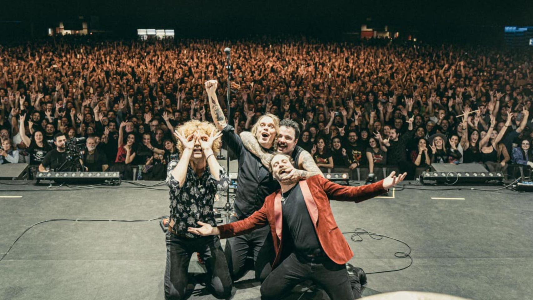 La banda valenciana Los Zigarros, durante un concierto.