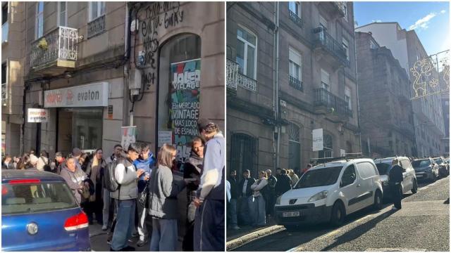 Colas multitudinarias en Vigo para el mercado vintage más loco de España