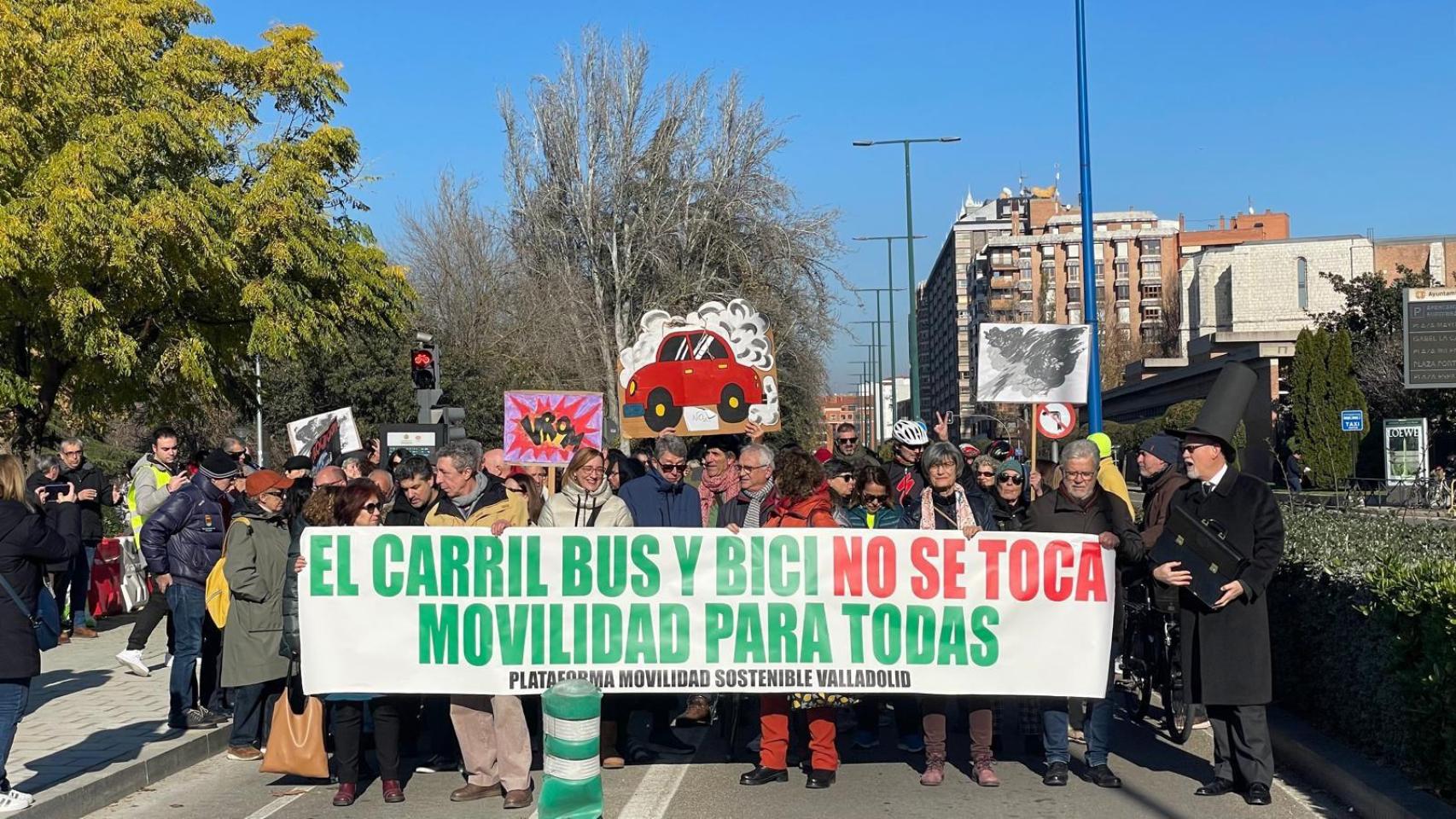 Imagen de la manifestación de este sábado en Valladolid