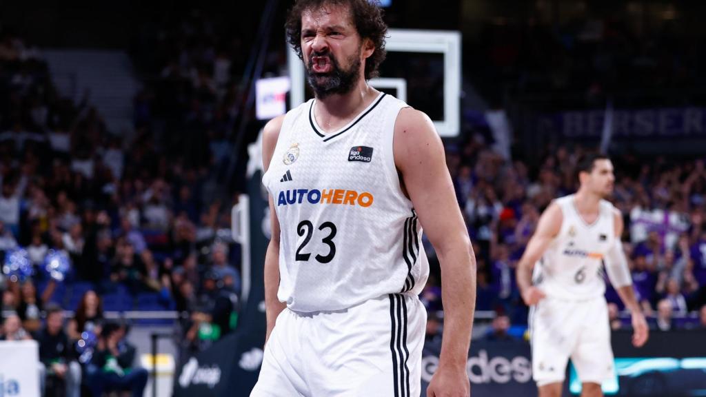 Sergio Llull, con el Real Madrid de baloncesto