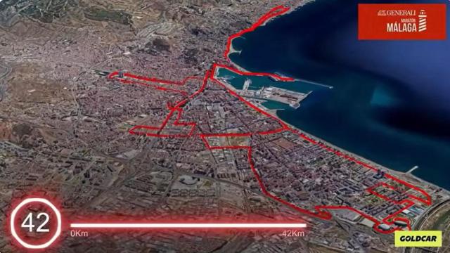 Recorrido del Maratón de Málaga 2024.