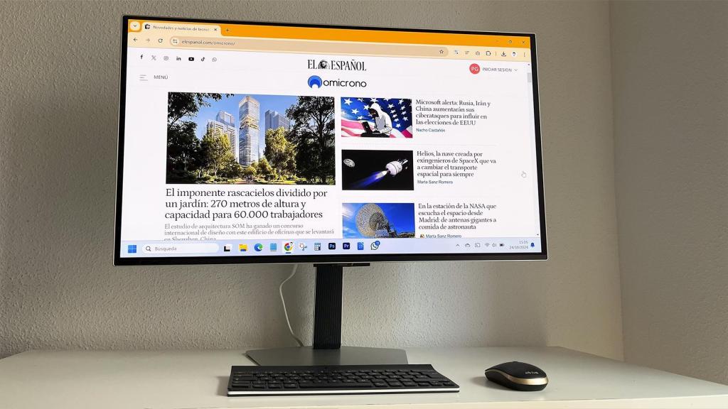 El monitor permite transmitir contenido desde un ordenador Windows.