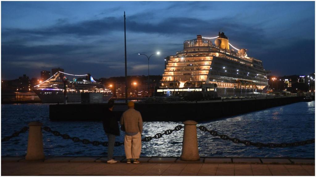 Cruceros en el puerto de A Coruña