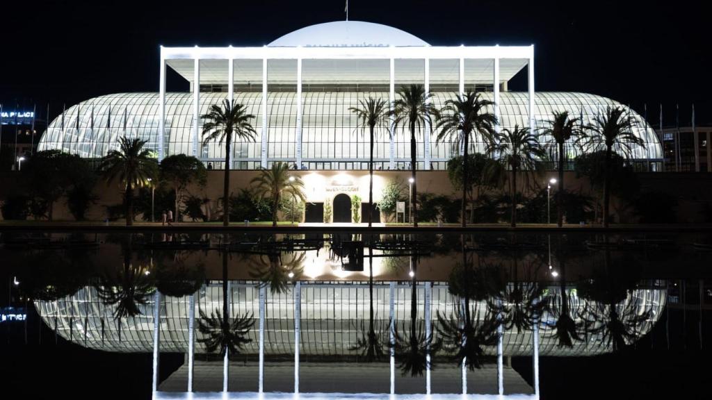 Palau de la Música de Valencia iluminado por la Fundación Iberdrola España