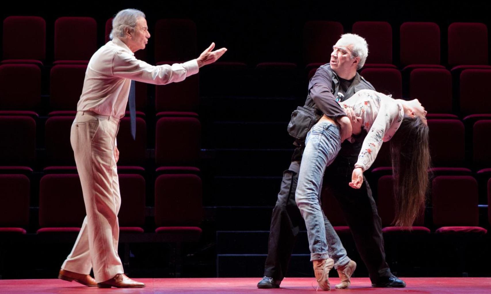 Janfri Topera ensayando una obra en los Teatros del Canal