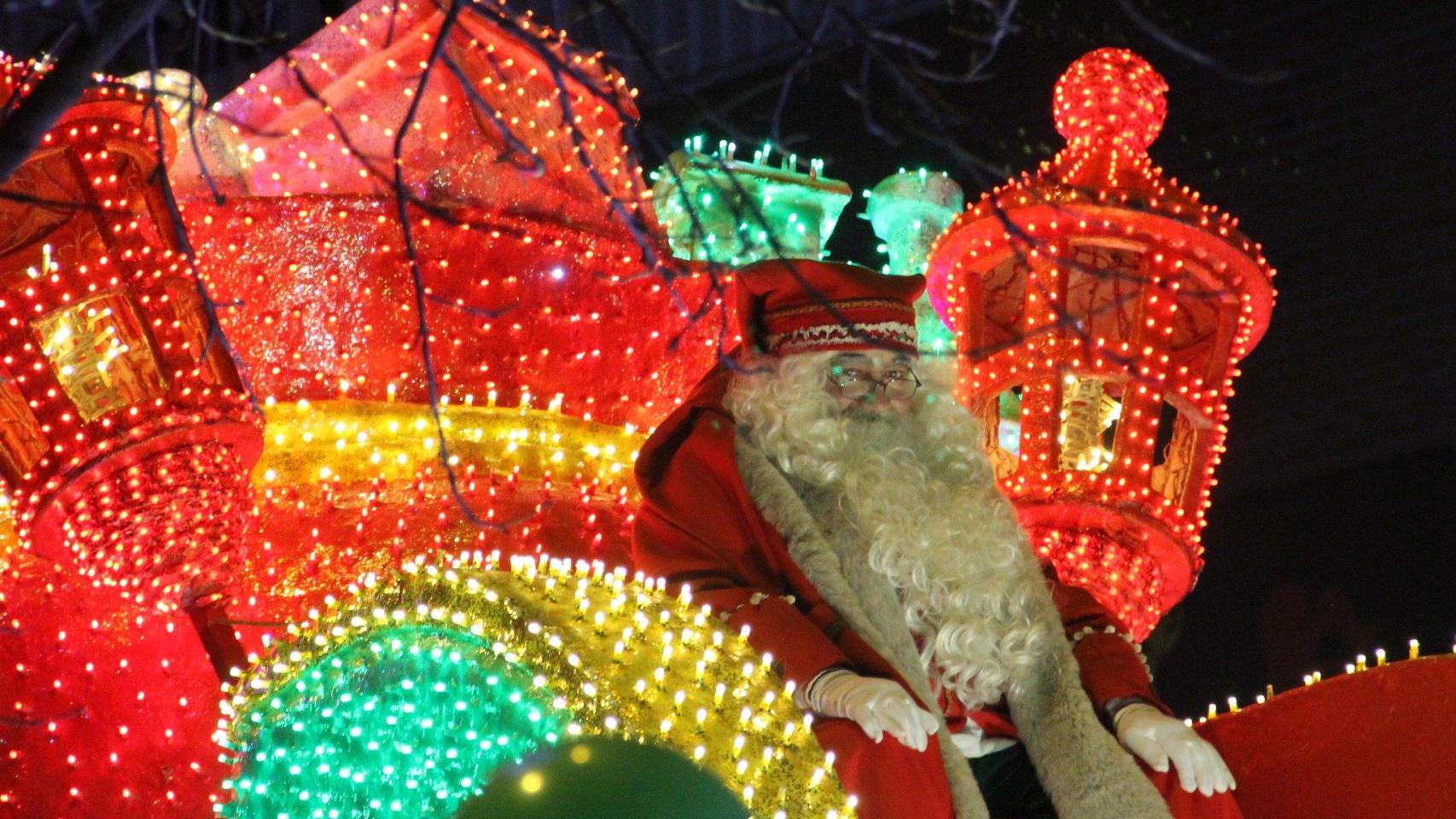 Papá Noel en la Cabalgaza de Palencia