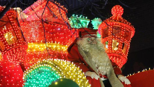 Papá Noel en la Cabalgaza de Palencia