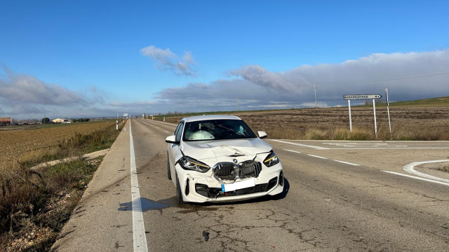 Uno de los vehículos implicados en el accidente