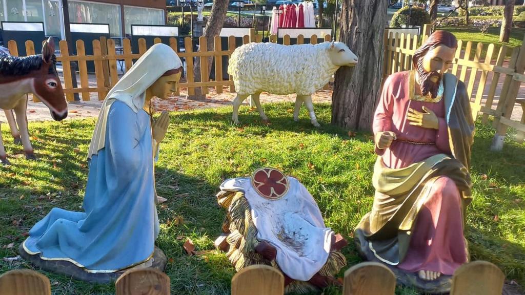 Roban el Niño Jesús del nacimiento instalado en el Parque de la Concordia de Guadalajara.