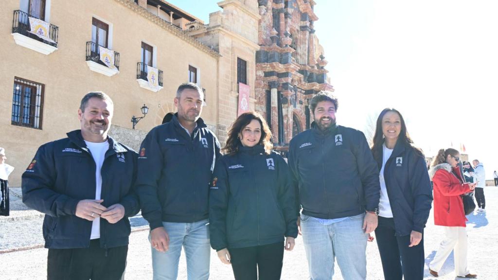 Díaz Ayuso y López Miras, este domingo, en el Año Jubilar de Caravaca de la Cruz.