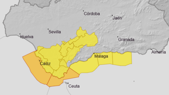 La Aemet activa el aviso amarillo la Sierra Sur de Sevilla