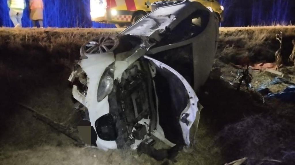 Imagen del accidente en Vecilla de la Polvorosa