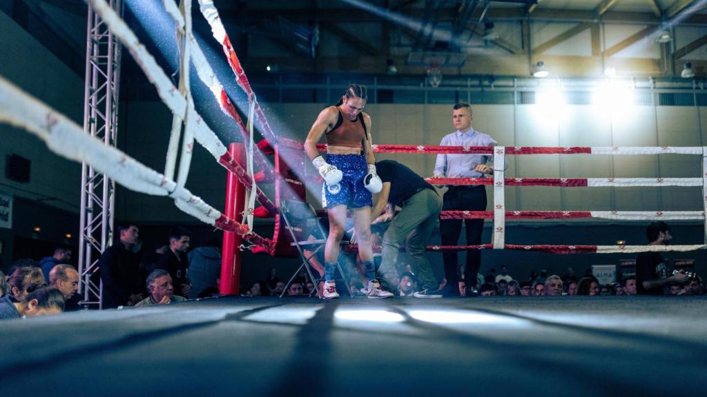 Almudena Álvarez previa al combate.