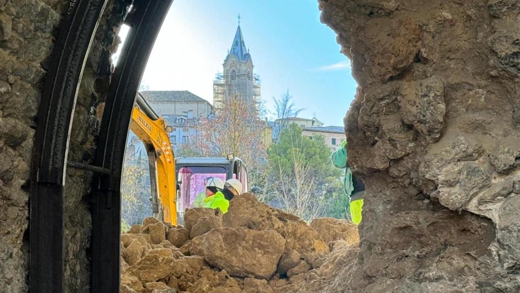 Imagen de la excavación. Foto: Ayuntamiento de Cuenca