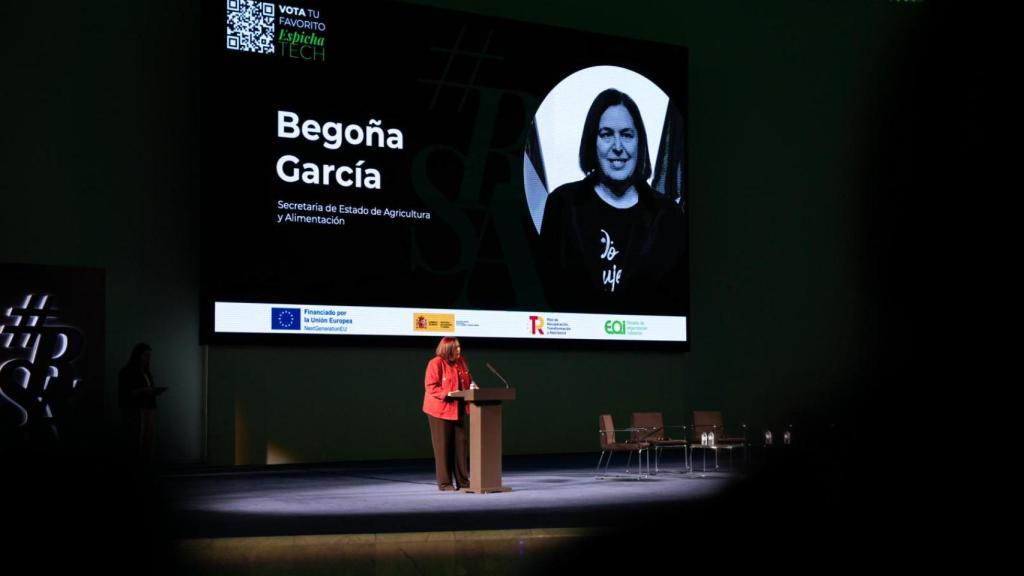 Begoña García Bernal, secretaria de Estado de Agricultura y Alimentación, durante su intervención en el evento.